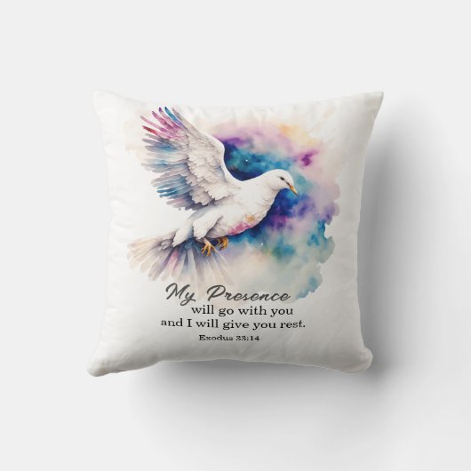 出エジプト33:14わたしの臨在は、あなた方と共に行く クッション (裏面)