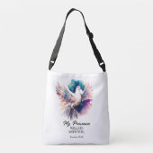 出エジプト33:14わたしの臨在は、あなた方と共に行く クロスボディバッグ (裏面)