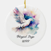 出エジプト33:14わたしの臨在は、あなた方と共に行く セラミックオーナメント (裏面)