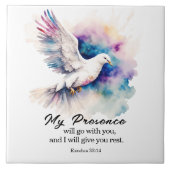 出エジプト33:14わたしの臨在は、あなた方と共に行く タイル (正面)