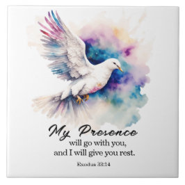 出エジプト33:14わたしの臨在は、あなた方と共に行く タイル