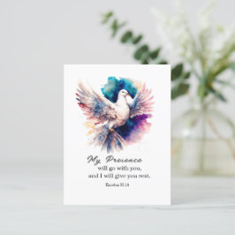 出エジプト33:14わたしの臨在は、あなた方と共に行く ポストカード