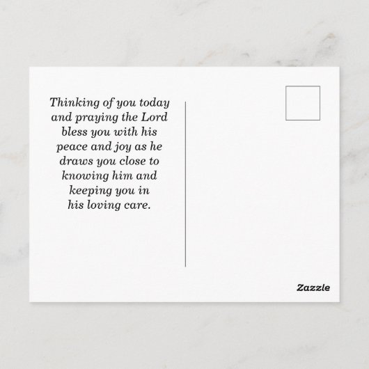 出エジプト33:14わたしの臨在は、あなた方と共に行く ポストカード (裏面)