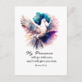 出エジプト33:14わたしの臨在は、あなた方と共に行く ポストカード (正面)