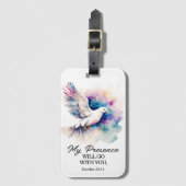 出エジプト33:14わたしの臨在は、あなた方と共に行く ラゲッジタグ (正面縦)