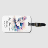 出エジプト33:14わたしの臨在は、あなた方と共に行く ラゲッジタグ (正面横)