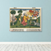 出エジプト34 1-10モーセは2番目の錠剤wを受け取る キャンバスプリント (インサイチュ (ウッドフロア))