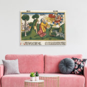 出エジプト34 1-10モーセは2番目の錠剤wを受け取る キャンバスプリント (インサイチュ (リビング))