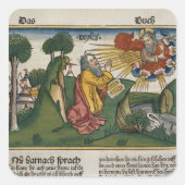 出エジプト34 1-10モーセは2番目の錠剤wを受け取る スクエアシール (正面)