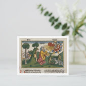 出エジプト34 1-10モーセは2番目の錠剤wを受け取る ポストカード (スタンド正面)