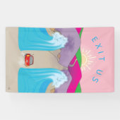 出エジプト「Exit Us Cartoon 横断幕 (横)