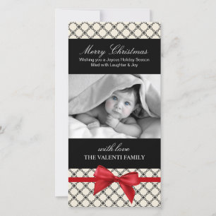 出エレガント生モダンの知らせ シーズンカード