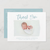 出エレガント生告知感謝してい写真 案内ポストカード (正面/裏面)