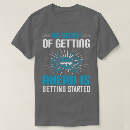出世の秘訣を動機づける Tシャツ (デザイン正面)