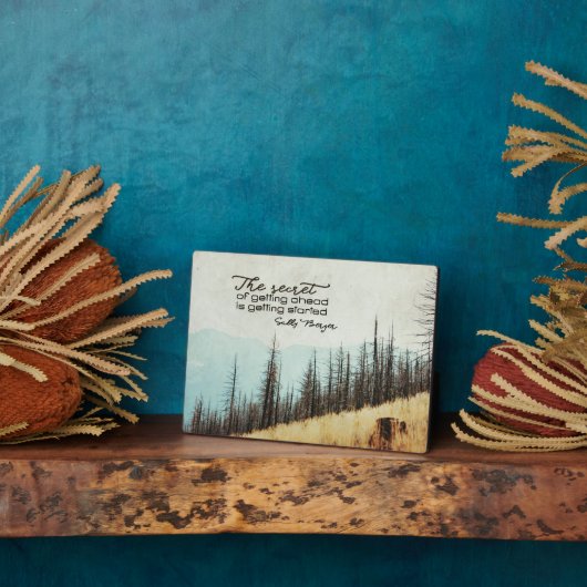 出世の秘訣 フォトプラーク (側面)