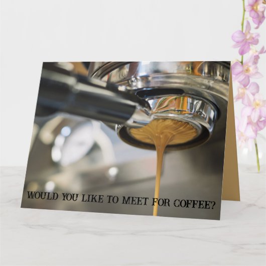 出会いたくなるエスプレッソの注ぎ方 カード (蘭)