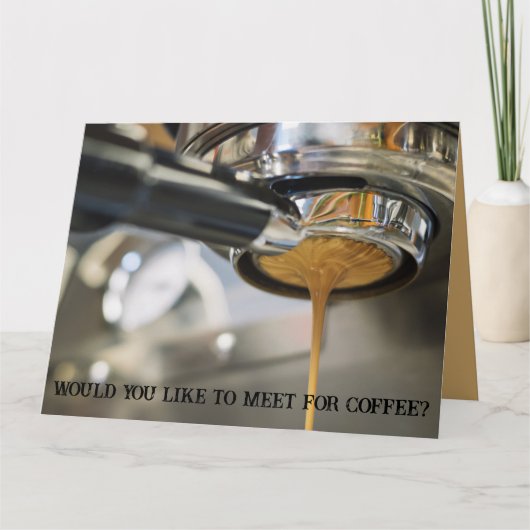 出会いたくなるエスプレッソの注ぎ方 カード (正面)