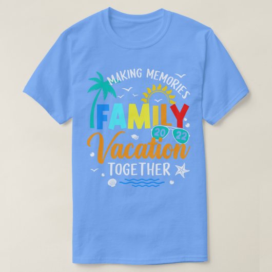 出会い2022年の家族休暇で思い出を作る峠 Tシャツ (デザイン正面)