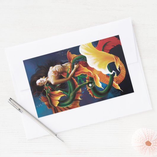 出会い 長方形シール (封筒)