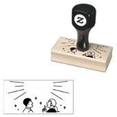 出会うカップルの幸せな話 ラバースタンプ (押印)