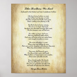 出会う兄弟のようなアフリカ系アメリカ人の詩 ポスター