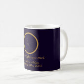 出会った夜の星図 – 天体のような愛のデザイン コーヒーマグカップ (正面右)