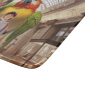 出会カラフルい – ミュージアムの巨大なオウム カッティングボード (角)