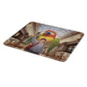 出会カラフルい – ミュージアムの巨大なオウム カッティングボード (角)