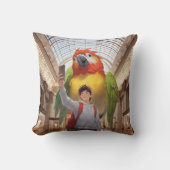 出会カラフルい – ミュージアムの巨大なオウム クッション (正面)