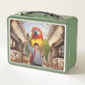 出会カラフルい – ミュージアムの巨大なオウム メタルランチボックス (裏面)