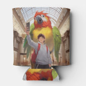 出会カラフルい – ミュージアムの巨大なオウム 缶クーラー (裏面)