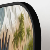 出会威厳のあるい：オルカとオルカクジラ ピックルボールラケット (左詳細)