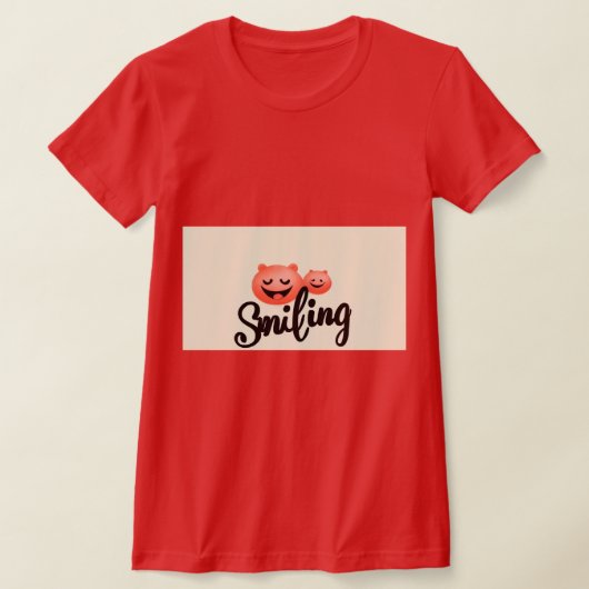 出保来Tシャツのビーコンを見て微笑む Tシャツ (レイダウン)