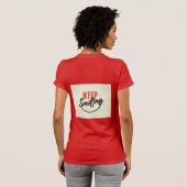 出保来Tシャツのビーコンを見て微笑む Tシャツ (裏面フル)