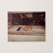 出保、放棄された建物ドア ジグソーパズル (横)