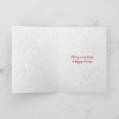 出入り口のスキーのクリスマス雪だるま シーズンカード (内部)