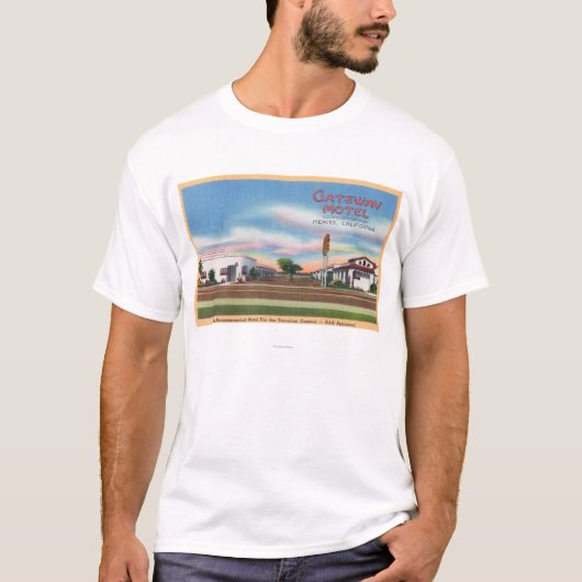 出入口MotelMerced、カリフォルニアの外観 Tシャツ (正面)