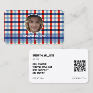 出入国審査カスタムのQRまたはロゴ 名刺