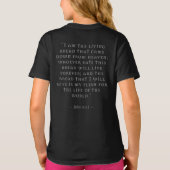 出典：聖なる聖餐式ヨハネ6:51引用文 Tシャツ (裏面)