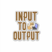 出力への入力 シール (正面)