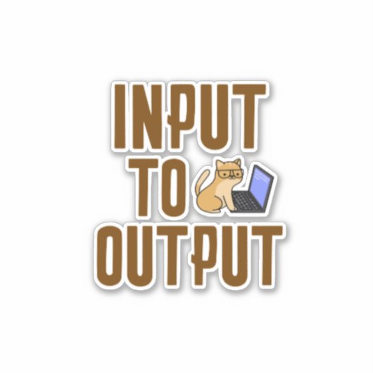 出力への入力 シール (正面)