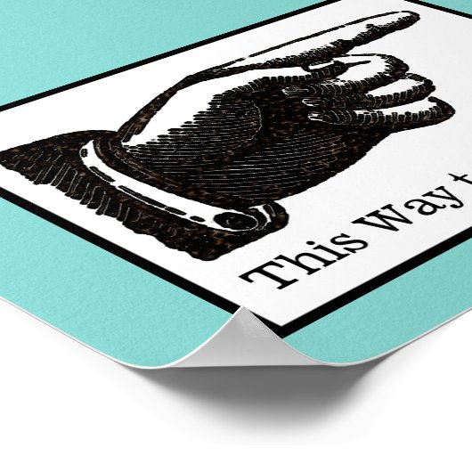 出口へのこの方法 ポスター (角)