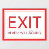 出口専用 - 安全窓ドアシール看板 ウィンドウサイン (シート)