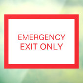 出口専用 - 安全窓ドアシール看板 ウィンドウサイン (シート3)