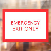 出口専用 - 安全窓ドアシール看板 ウィンドウサイン (シート2)