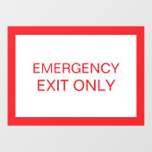 出口専用 - 安全窓ドアシール看板 ウィンドウサイン (シート)