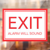 出口専用 - 安全窓ドア用シール看板 ウィンドウサイン (シート2)