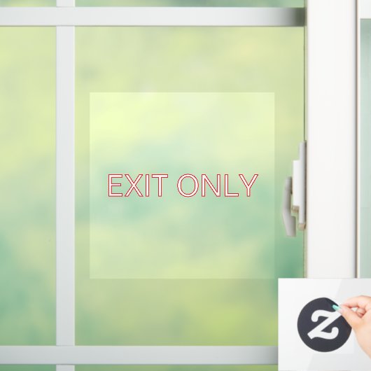 出口専用 - 透明な窓ドア用シール看板 ウィンドウサイン (ホーム)