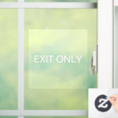 出口専用 - 透明な窓ドア用シール看板 ウィンドウサイン (ホーム)