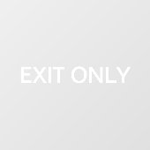 出口専用 - 透明な窓ドア用シール看板 ウィンドウサイン (シート)